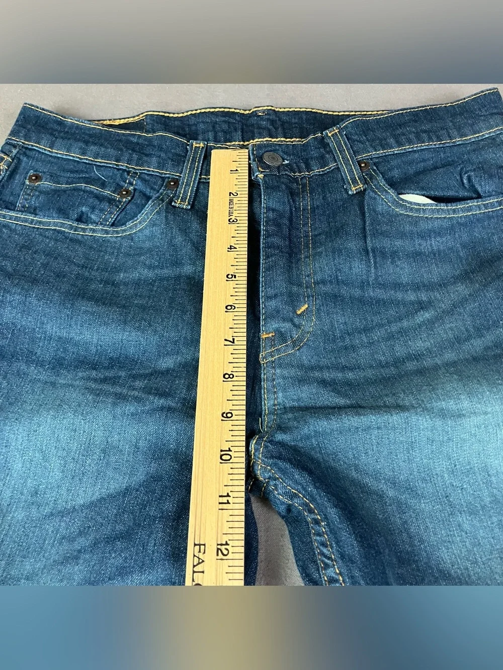 Levis 502 Straight Jeans Men’s Size 32x34 Blue Denim Pants Zip Fly